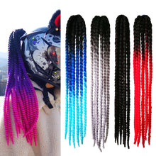 Load image into Gallery viewer, Motorcycle Helmet Dreadlocks Helmet Dreadlocks Ponytail Braid Motocross Bicycle Motorbike Helmet Decoration 55cm With Sucker
