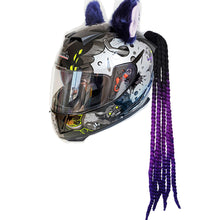 Load image into Gallery viewer, Motorcycle Helmet Dreadlocks Helmet Dreadlocks Ponytail Braid Motocross Bicycle Motorbike Helmet Decoration 55cm With Sucker
