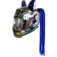 Load image into Gallery viewer, Motorcycle Helmet Dreadlocks Helmet Dreadlocks Ponytail Braid Motocross Bicycle Motorbike Helmet Decoration 55cm With Sucker
