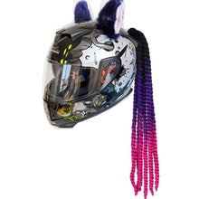 Load image into Gallery viewer, Motorcycle Helmet Dreadlocks Helmet Dreadlocks Ponytail Braid Motocross Bicycle Motorbike Helmet Decoration 55cm With Sucker
