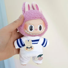 Load image into Gallery viewer, Clothes Only 17cm Pendant Blind Box Macaron Cloth Labubu Chill Filled Doll Accessories Cos Gift Doll Pure Handmade Cloth
