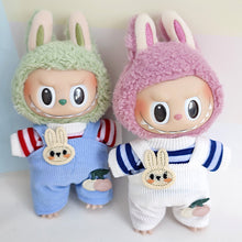 Load image into Gallery viewer, Clothes Only 17cm Pendant Blind Box Macaron Cloth Labubu Chill Filled Doll Accessories Cos Gift Doll Pure Handmade Cloth
