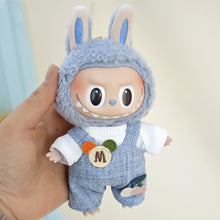 Load image into Gallery viewer, Clothes Only 17cm Pendant Blind Box Macaron Cloth Labubu Chill Filled Doll Accessories Cos Gift Doll Pure Handmade Cloth
