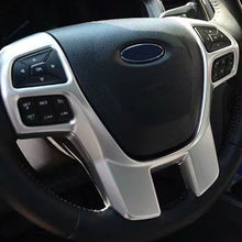 Load image into Gallery viewer, Carbon Fiber Car Steering Wheel Panel Frame Cover Trim Sticker Interior Accessories Decorator for Ford Everest Ranger Endeavour 2015+
