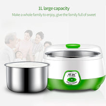 Load image into Gallery viewer, 1L Mini Automatic Yogurt Maker Machine with Constant Temperature Household DIY Yogurt Tools Kitchen Appliances Stainless Steel Tank
