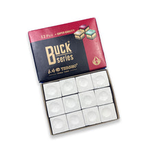 Load image into Gallery viewer, 12PCS/Box Billiard Cue Tip Chalk American Black 8 Pool Cue Tip Square Powder Billiard Supplies Accessories
