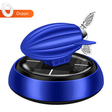 Load image into Gallery viewer, Car Solar Air Freshener Interior Fragrance Ornaments Airship Decoration Ship Tail Rotating Aroma Diffuser for Vehicle Home Office
