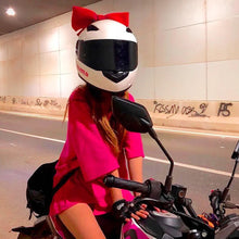 Load image into Gallery viewer, Motorcycle Helmet Bow Decoration Electric Bike Helmet Car Body Decoration Accessories Bowknot Suction Cup For Girl Women
