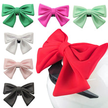 Load image into Gallery viewer, Motorcycle Helmet Bow Decoration Electric Bike Helmet Car Body Decoration Bows Accessories Bowknot Quick-dismantling For Girl Women

