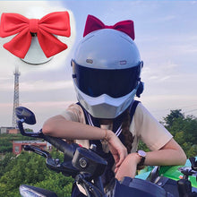 Load image into Gallery viewer, Motorcycle Helmet Bow Decoration Electric Bike Helmet Car Body Decoration Bows Accessories Bowknot Quick-dismantling For Girl Women
