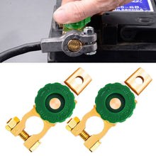 Load image into Gallery viewer, Heavy Duty Car Battery Disconnect Isolator Cut Off Switch 12V 24V Green 17MM Fits Standard Negative Terminal Auto Parts
