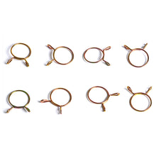 Load image into Gallery viewer, 10Pcs Auto Car Oil Hose Clamps Fuel Line Hose Tubing Spring Clips Clamp for Motorcycle Scooter ATV Moped Universal Vehicle
