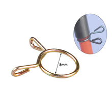 Load image into Gallery viewer, 10Pcs Auto Car Oil Hose Clamps Fuel Line Hose Tubing Spring Clips Clamp for Motorcycle Scooter ATV Moped Universal Vehicle
