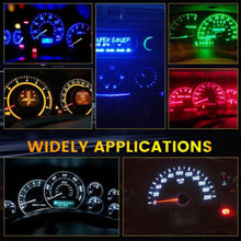 Load image into Gallery viewer, 10Pcs Car Interior Indicator Lights Wedge Dashboard Warming Instrument Light T3 LED T4.2 T4.7 Led Bulb Canbus 3030SMD 12V Auto Lamp
