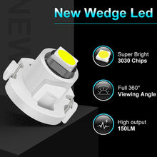 Load image into Gallery viewer, 10Pcs Car Interior Indicator Lights Wedge Dashboard Warming Instrument Light T3 LED T4.2 T4.7 Led Bulb Canbus 3030SMD 12V Auto Lamp
