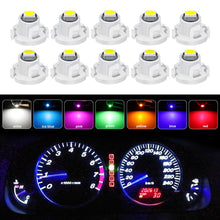 Load image into Gallery viewer, 10Pcs Car Interior Indicator Lights Wedge Dashboard Warming Instrument Light T3 LED T4.2 T4.7 Led Bulb Canbus 3030SMD 12V Auto Lamp
