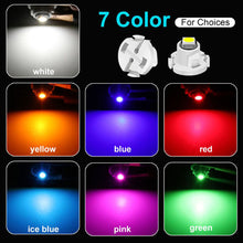 Load image into Gallery viewer, 10Pcs Car Interior Indicator Lights Wedge Dashboard Warming Instrument Light T3 LED T4.2 T4.7 Led Bulb Canbus 3030SMD 12V Auto Lamp
