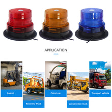 Load image into Gallery viewer, 12V Car Truck Roof Top Warning Light Emergency LED Strobe Light Flashing Traffic Lamp With Magnetic Base For Auto Security
