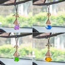 Load image into Gallery viewer, 8ML Car Perfume Hanging Bottles Aromatherapy Refillable Air Freshener Diffuser Vehicle Oil Fragrance Triangle Cap Bottle Auto Sapper Pendant
