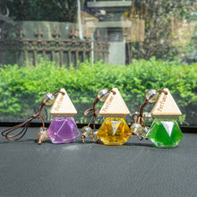 Load image into Gallery viewer, 8ML Car Perfume Hanging Bottles Aromatherapy Refillable Air Freshener Diffuser Vehicle Oil Fragrance Triangle Cap Bottle Auto Sapper Pendant
