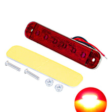 Load image into Gallery viewer, 12V- 80V 6LED Trailer Side Clearance Marker Lamp Warning Lens Flashing Lights Truck Side Marker Lamp Marker
