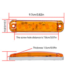 Load image into Gallery viewer, 12V- 80V 6LED Trailer Side Clearance Marker Lamp Warning Lens Flashing Lights Truck Side Marker Lamp Marker
