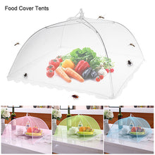 Load image into Gallery viewer, Kitchen Foldable Mesh Food Cover Anti-fly Food Covers Tent Reusable Collapsible Insect-Proof Lid Food Protection Net Vegetable Fruit Picnic Food Protect Umbrella
