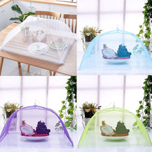 Load image into Gallery viewer, Kitchen Foldable Mesh Food Cover Anti-fly Food Covers Tent Reusable Collapsible Insect-Proof Lid Food Protection Net Vegetable Fruit Picnic Food Protect Umbrella
