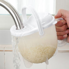 Load image into Gallery viewer, Washing Rice Machine with Handle Plastic Strainer Soybean Washer Sieve Convenient Multifunctional for Kitchen Supplies
