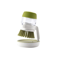 Load image into Gallery viewer, Dish Brush with Soap Dispenser Multi-use Soap Dispensing Scrub Brush for Household Universal Kitchen Dish Palm Brush with Tary

