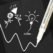 Load image into Gallery viewer, White Black Red Marker Pens 1.0mm Oily Waterproof Paint Pen for Wool Canva Tire Glass Rock Metal DIY Graffiti Sketching Markers Stationery
