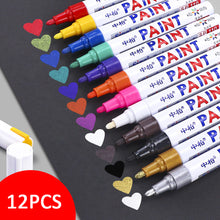 Load image into Gallery viewer, White Black Red Sketching Marker Pen Oily Waterproof Paint Pens for Calligraphy Painting Drawing DIY Graffiti Art Supplies
