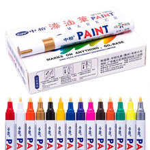 Load image into Gallery viewer, White Black Red Sketching Marker Pen Oily Waterproof Paint Pens for Calligraphy Painting Drawing DIY Graffiti Art Supplies
