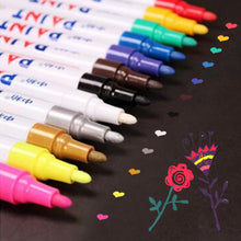 Load image into Gallery viewer, White Black Red Sketching Marker Pen Oily Waterproof Paint Pens for Calligraphy Painting Drawing DIY Graffiti Art Supplies
