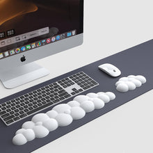 Load image into Gallery viewer, Mouse pad with wrist rest keyboard cloud anti-slip memory foam desktop office gamer mouse wrist rest
