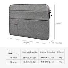 Load image into Gallery viewer, Laptop Bag 13.3 15.6 inch Waterproof Notebook Case Sleeve For Macbook Air Pro 13 15 Lenovo Computer Handbag Briefcase Bag
