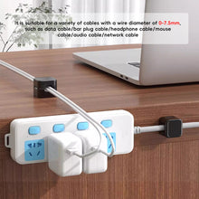 Load image into Gallery viewer, 6PCS Magnetic Cable Clips Cable Smooth Adjustable Cord Holder Under Desk Cable Management Wire Keeper Cable Organizer
