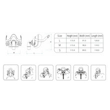 Load image into Gallery viewer, Respirator Universal Full Face FM50 CPAP Mask Respirator Nose Mask Fish Leap Remit Suitable Universal Mask Health Care

