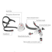 Load image into Gallery viewer, Respirator Universal Full Face FM50 CPAP Mask Respirator Nose Mask Fish Leap Remit Suitable Universal Mask Health Care
