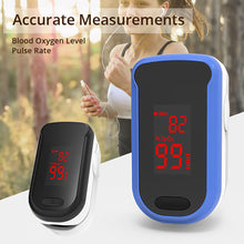 Load image into Gallery viewer, Finger Clip Oximeter Portable Blood Oxygen Heart Rate Detector Finger Clip Oximeter Heart Rate Detection Pulse Oximeter Health Care
