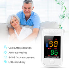 Load image into Gallery viewer, Medical Fingertip Oximeter Household Blood Oxygen Saturation Heart Rate Detector Dual-purpose Finger Clamp Monitoring Device
