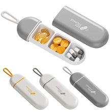 Load image into Gallery viewer, Portable Medicine Box Travel Small Size Medicine Box Triple Grid for Storage Pocket Pill Box Daily Drug Organizer
