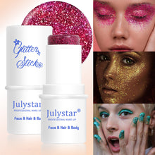 Load image into Gallery viewer, Multifunctional Glitter Sequin Stick Face Lip Hair Body Sequins Flash Eyeshadow Party Stage Makeup Eyeshadow Cosmetic

