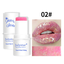 Load image into Gallery viewer, Multifunctional Glitter Sequin Stick Face Lip Hair Body Sequins Flash Eyeshadow Party Stage Makeup Eyeshadow Cosmetic
