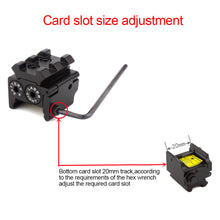 Load image into Gallery viewer, GLOCK/ JG11 Mini Undermount Infrared Laser Sight Adjustable Locator Low Base Minnow Bone For 20MM Guide
