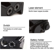 Load image into Gallery viewer, GLOCK/ JG11 Mini Undermount Infrared Laser Sight Adjustable Locator Low Base Minnow Bone For 20MM Guide
