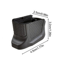 Load image into Gallery viewer, Glock 43 Enhanced Mag Extension Base Plate Plus 2 Round Capacity Works With Glock 43 Magazine Spring
