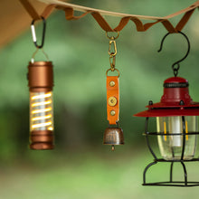 Load image into Gallery viewer, 1PC Outdoor Evading Bear Bell Ambience Metal Bell Pendant Camping Trekking Anti-Loss Positioning Keychain Bell Accessories
