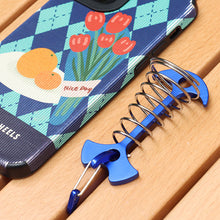 Load image into Gallery viewer, 1PC Multi-Functional Fishbone Nail Rope Buckle With Spring Outdoor Camping Tent Ceiling Fixed Lengthened Wind Rope Buckle

