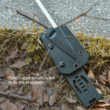 Load image into Gallery viewer, Outdoor Multi-Functional EDC Knife Sheath Waist Clip Accessories Tactical Knife Sleeve Back Clip 6-Hole K Sheath Fixed Clamp With Screw Gasket
